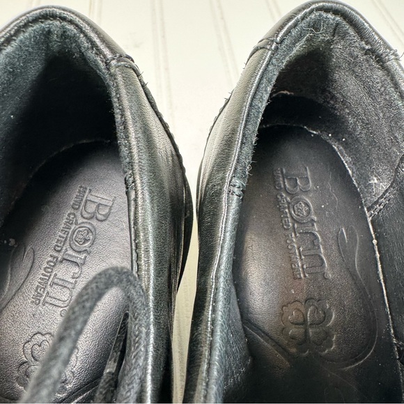 Born Nikolina black leather platform lace up shoes - Picture 11 of 11